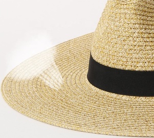 Cappello Panama bicolore <span class=keywords><strong>di</strong></span> colore misto <span class=keywords><strong>di</strong></span> <span class=keywords><strong>paglia</strong></span> <span class=keywords><strong>di</strong></span> carta classica da uomo all'ingrosso a buon mercato - Product Image 2