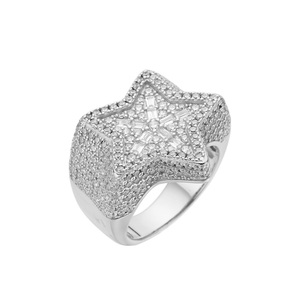 Anillos de Plata de Ley 925 con Moissanita Rectangular VVS de Alta Calidad para Hombre, Nuevo Modelo - Product Image 6