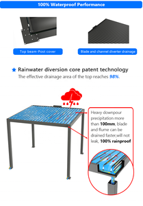 电动金属框架拱门拱棚铝制生物气候拱棚制造商户外 - Product Image 4