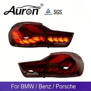 Nuevos Accesorios para Auto, Luces LED Transparentes Retrofit F32/F82/F33/F83/F36 Serie 4 M4, Luz Trasera de Freno y Direccional con Diseño de Escama de Dragón, 12V 36W - Product Image 1