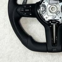 Volant de voiture sport en cuir noir complet pour BMW M3 M4 M5 M6 F30 F10 F15 X3m F97 F20 F22 F25 F31 F32 F34 F80 F84 F87