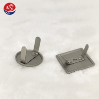 Accessoires de maroquinerie écologiques de luxe : Étiquettes carrées métalliques de 27 mm avec logo, nickel mat, personnalisables au laser