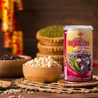 Instant Sweet Purple Glutinous Rice Canned Porridge Soup Ready Eat Snack Food MINH TRUNG FOOD Brand 2 Year Shelf Life for