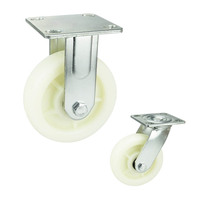 Roulettes industrielles 100x42mm 6 pouces, roues FP robustes, roue pivotante, roulette