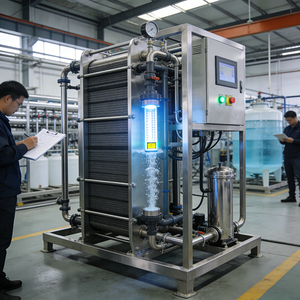 Machine de traitement EDI ultra-pure de qualité industrielle avec pompe et PLC, productivité de 1000 L/heure, garantie 1 an - Product Image 1