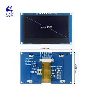 Módulo de Pantalla OLED LCD SSD1309 COG de 2.42 Pulgadas, 128x64, 7 Pines, IIC/SPI - Product Image 3