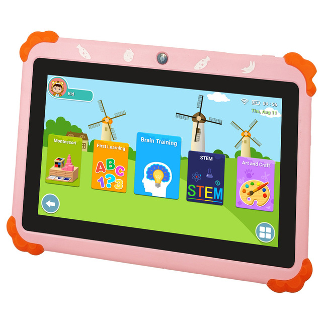 7-Inch WiFi Quad Core Android Tablet HD Display Educational Kids Children's 1GB Memory New Cross-Border Stock