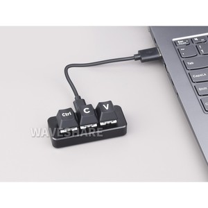 프로그래머용 Ctrl C/V 단축키 키보드, <span class=keywords><strong>3</strong></span> 키 개발 보드, RP2040 마이크로컨트롤러 칩 채택 - Product Image 4