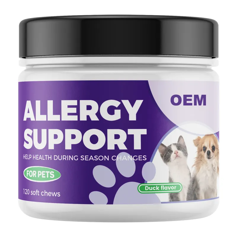 Probiotik harian kekebalan alergi OEM & ODM untuk anjing mendukung alergi musiman intermiten Itchiness Gut kesehatan pencernaan