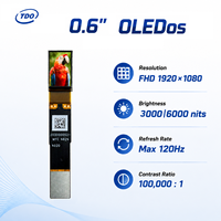 Micro OLED de 0,6 pouces |   1920x1080 |   3000/6000 Nits |   Jusqu'à 120 Hz pour AR / EVF / Imagerie thermique / Vision nocturne / HMD