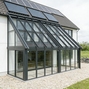 Veranda di Lusso con Tetto Rigido in Vetro e Telaio in Alluminio, Stanza Esterna Impermeabile per Tutte le Stagioni - Product Image 6