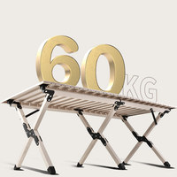 Table pliante en aluminium de nouvelle conception Table pliable d'extérieur pour les fournisseurs du marché