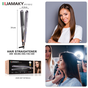 เครื่องหนีบผม JAMAKY แผ่นเซรามิกขนาด 4.2 ซม. ปรับอุณหภูมิได้ สำหรับผู้หญิงและนักเรียน - Product Image 1