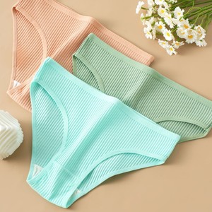 Slip da Donna in Cotone Tinta Unita a Vita Media, Invisibili, in Maglia, Taglie XS/S/M/L/<span class=keywords><strong>XL</strong></span> - Product Image 4