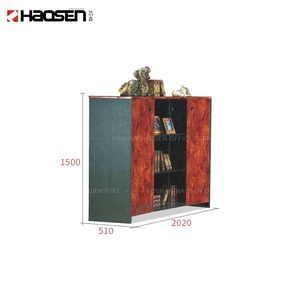 Clásico con vitrina de vidrio para el hogar, oficina, habitación, Retro, de madera, 4 puertas, pared <span class=keywords><strong>Vertical</strong></span>, archivador, librería - Product Image 4
