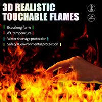 Cheminée électrique à vapeur d'eau 3D Kalsubo 800 mm, flamme réaliste atomisée multicolore, remplissage automatique d'eau réglable, intelligente