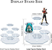 Table nouveau clair 7 niveaux acrylique organisateur affichage Riser étagère présentoir pour Funko Pop figurines Dessert gâteau bijoux maquillage