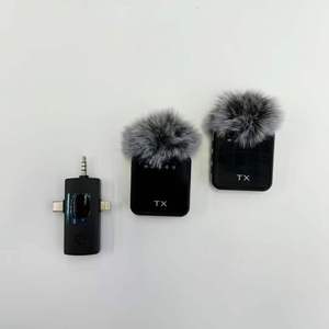 <span class=keywords><strong>Micrófono</strong></span> Lavalier Inalámbrico F11-2 para Teléfonos Inteligentes, <span class=keywords><strong>Micrófono</strong></span> <span class=keywords><strong>Bluetooth</strong></span> con Reducción de Ruido, Un Transmisor y Dos Receptores - Product Image 4