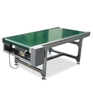 Hareketli yeşil PVC asansör bantlı konveyör sistemi işleme hizmetleri kesme ve kaynak ile eğimli tırmanma kemeri - Product Image 6