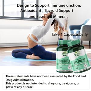 OEM/ODM Vente chaude Capsules de sélénium personnalisées pour adultes Non destiné aux adolescents, aux enfants, aux femmes enceintes Produits de compléments alimentaires - Product Image 4