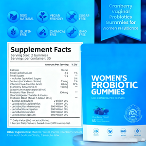 Venta Directa de Fabricantes OEM de Gomitas Probióticas para Mujeres, Suplementos Dietéticos Vitamínicos, Marca Propia - Product Image 2