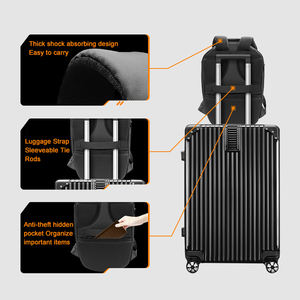 Sac à dos LED pour casque de moto, fournisseur en gros, coque rigide, grande capacité, étanche, sac à dos pour ordinateur portable pour hommes - Product Image 4