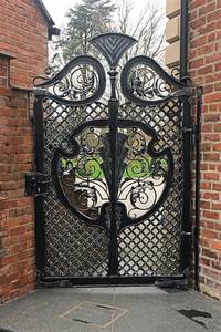 Portes coulissantes en fer forgé sur mesure, petites décorations de jardin, designs de portails pour allée - Product Image 2