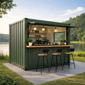 Chiosco Prefabbricato in Struttura d'Acciaio Personalizzabile, Bar e Caffetteria Container Pop-up da 10 Piedi - Product Image 3