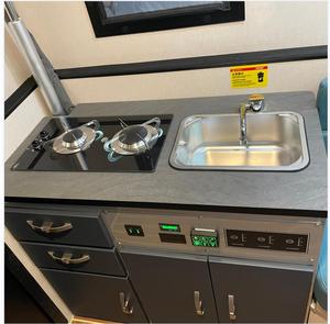 Remolque de <span class=keywords><strong>Caravana</strong></span> Plegable Todoterreno en Oferta, Chasis de Acero Resistente, Tanque de <span class=keywords><strong>Agua</strong></span> de 320L, Capacidad de Carga de 1960 kg, Ruedas Todoterreno, Neumáticos 4x4 para Viajes - Product Image 6
