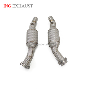 ING High Performance Exhaust System Catalyzed Downpipe for Ferrari F360 2000-2006 3.6L V8 With Catalytic Auto Performance <strong>Parts</strong> - Product Image 5