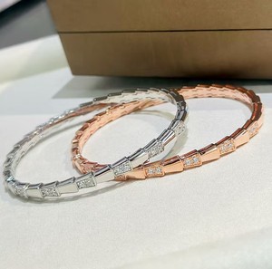 Pulsera de Moda con Forma de Serpiente, Artesanía de Alta Gama, Microincrustaciones Finas, Circonitas Incrustadas Finas - Product Image 1