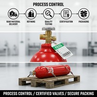 Gas Industrial de Trifluoruro de Nitrógeno (NF3) a Granel, Grado Electrónico 99.99% para Limpieza CVD, Cilindro DOT-3AA