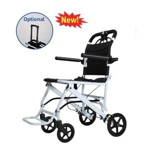 Lega di alluminio pieghevole ultraleggera con freno a mano imbarco e da viaggio per disabili da trasporto - Product Image 5