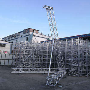 نظام مكبرات صوت برجية من سبائك الألومنيوم عالية الجودة للحفلات والفعاليات، نظام مكبرات صوت خطي للمسرح، مكبرات صوت برجية سهلة التركيب - Product Image 1