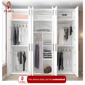 Armoire de Rangement Moderne Personnalisée de Haute Qualité, Dressing d'Enfants, Meuble de <span class=keywords><strong>Chambre</strong></span> à Coucher avec Portes et <span class=keywords><strong>Étagère</strong></span>s - Product Image 3