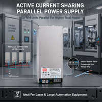 Alimentation à découpage Mean Well RSP-1000-24 1000W 24V 40A à sortie unique, haute efficacité, convertisseur AC-DC industriel avec PFC