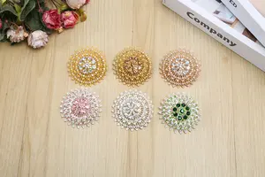 Phụ kiện đám cưới, phụ kiện rèm, Corsage Trâm, phụ nữ của hợp kim rhinestone hoa Trâm