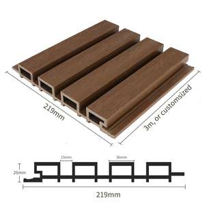 Panel de Pared Exterior Impermeable Moderno de WPC, Revestimiento de Pared de WPC de Diseño Exterior, Panel de Pared Interior Personalizado de WPC - Product Image 2