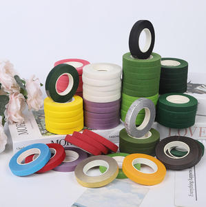 Rubans <span class=keywords><strong>de</strong></span> <span class=keywords><strong>papier</strong></span> personnalisés faits à la main pour l'art floral, fleurs vertes DIY pour fêtes - Product Image 5