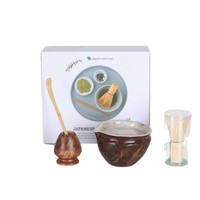 Boîte cadeau personnalisée Astief, vente en gros, accessoires en bambou naturel faits à la main, bol, fouet, kit d'accessoires pour matcha, ensemble de matcha