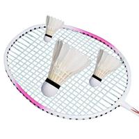 Volant de badminton hybride premium léger à tige épaisse en plumes d'oie, vol stable, haute durabilité, pour entraînement en club