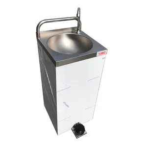 Modern Design Commercial Stainless Steel Foot Operated Hand Wash Portable Medical Sink