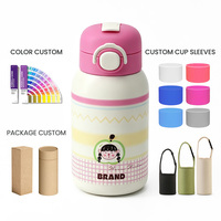 Bouteille d'eau isotherme à double paroi en acier inoxydable 316 pour enfant, 600 ml, avec paille, couvercle à verrouillage facile, sans BPA, anti-fuite, écologique