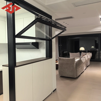 Ventana Abatible Inferior de Aluminio con Rotura de Puente Térmico y Ventanas Fijas Superiores para Casa