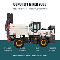 Camion malaxeur compact 4,2 m³ Nouveau modèle Essieu moulé robuste Réservoir d'eau 800 L Boîte de vitesses 145 Roulement moteur Engrenage Entièrement hydraulique