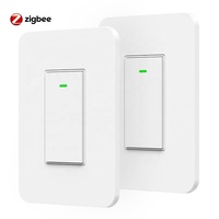 Zigbee saklar Pintar netral + kawat langsung, saklar alexa pintar 2 Cara 3 cara Rumah