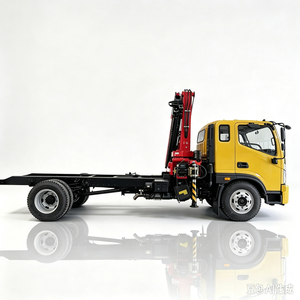 รถยกพ่วงแบบแบนยี่ห้อ Foton พร้อมเครนแขนพับได้ Hongchang Tianma 6.3 ตัน สำหรับงานก่อสร้าง - Product Image 3