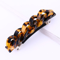IVANHOE grand imprimé léopard acrylique épingles à cheveux pince à cheveux crabe cheveux griffes pour femmes fille cheveux accessoires coiffure fête