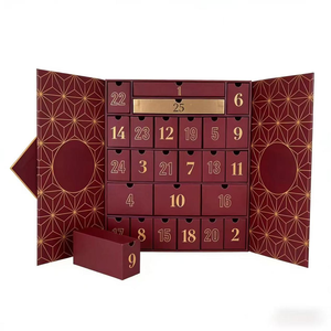 Caja de Calendario de Adviento de Lujo Personalizada, Cuenta Regresiva de <span class=keywords><strong>24</strong></span> Días, Empaque de Regalo de Papel Rígido con Cierre Magnético, Cumple con PPWR 2026 - Product Image 3