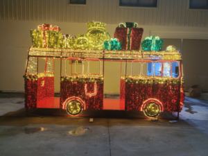 Gran colorido 3D tren escultura pantalla LED festiva Navidad <span class=keywords><strong>calle</strong></span> exterior decoración IP65 luces con motivos clasificados - Product Image 5